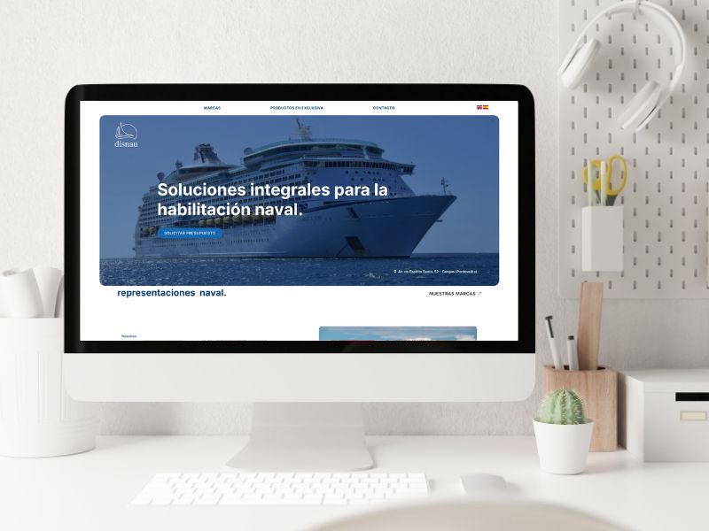 Rediseño de página web para Disnau Rediseño de página web para Disnau